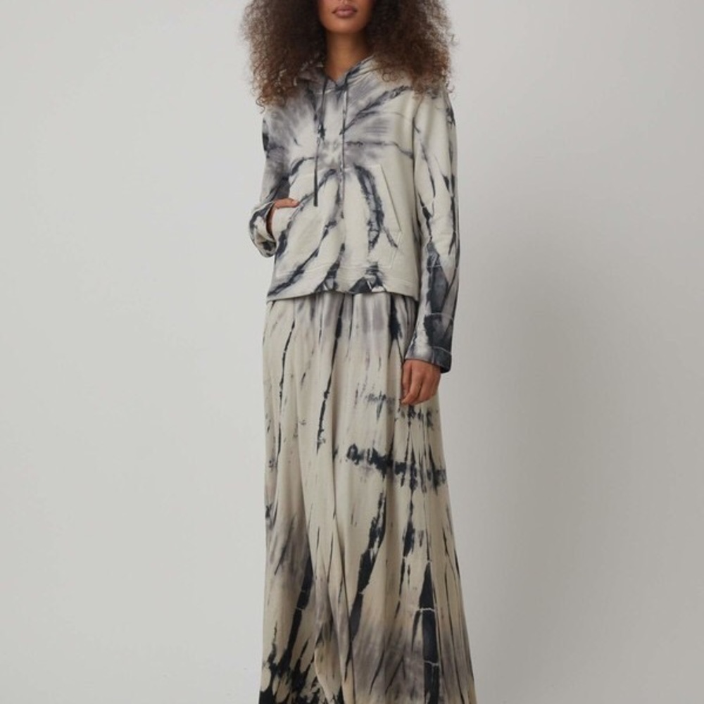 raquel allegra Cropped Tie-Dye Hoodie sweatshirt size 1